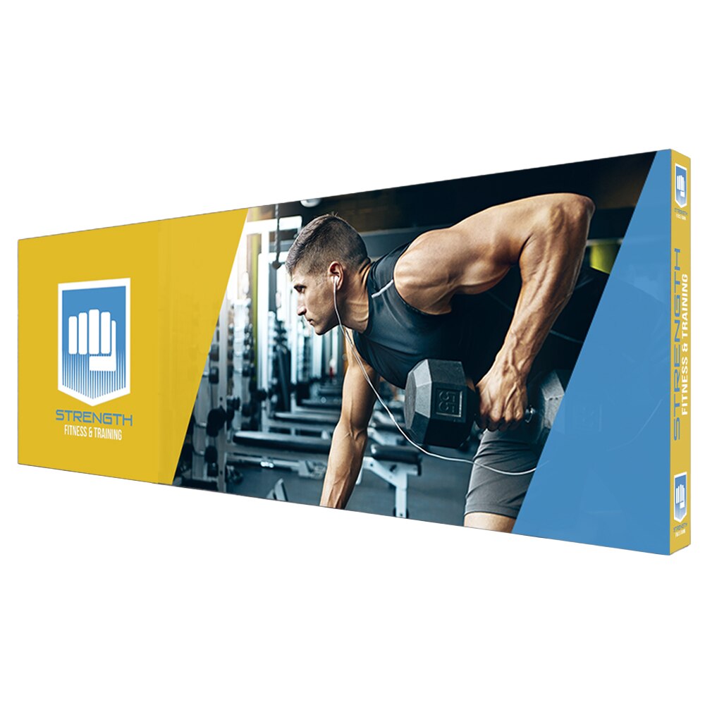 20 x 7.5 ft. Lumiere Light Wall® Dual Edge Light — Single Sided Graphic Package with Printed End Caps